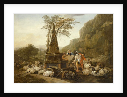 The Meeting of Jacob and Rachel at the Well by Johann Heinrich Roos