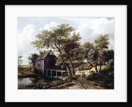 The Water Mill, 1662 by Meindert Hobbema