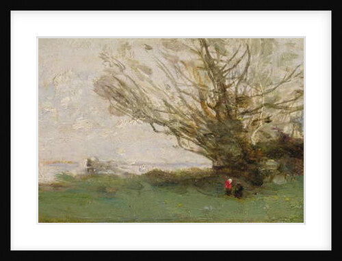 Winter Landscape Beside a Lake by Jean Baptiste Camille Corot