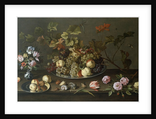 Still Life of Fruit, Flowers and Shells by Balthasar van der Ast