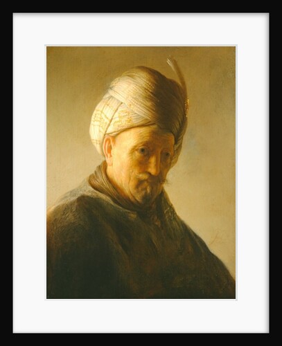 Portrait of a man in a turban, c.1630 by Rembrandt Harmensz. van Rijn