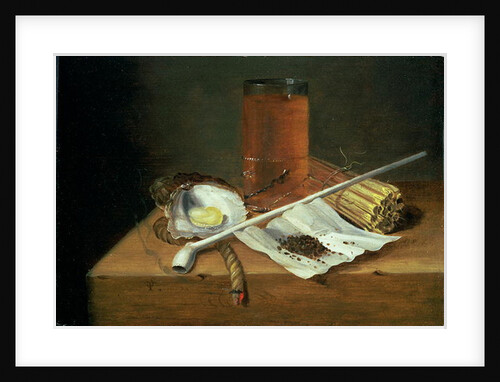 Still life with Smoking Requisites, 1659 by Casparus Smits