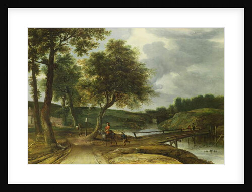 A Wooded River Landscape by Roelandt Roghman