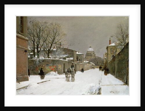Winter Scene near Les Invalides, Paris by Luigi Loir