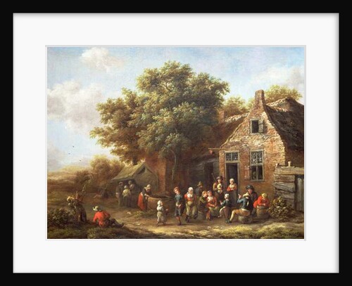 Peasants Merry-Making outside an Inn by Barend Gael or Gaal