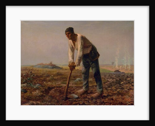 Man with a Hoe, c.1860-62 by Jean-Francois Millet
