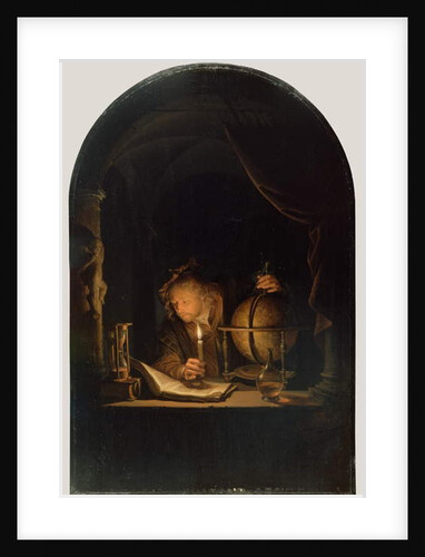 Astronomer by Candlelight, c.1650 by Gerrit or Gerard Dou