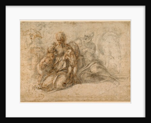The Holy Family; Amorous Putti c. 1530 by Michelangelo Buonarroti