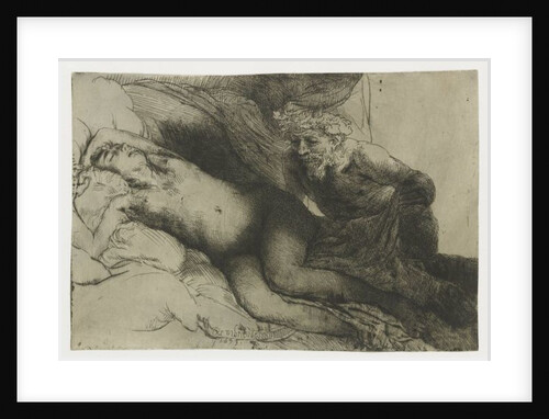 Jupiter and Antiope, c.1659 by Rembrandt Harmensz. van Rijn