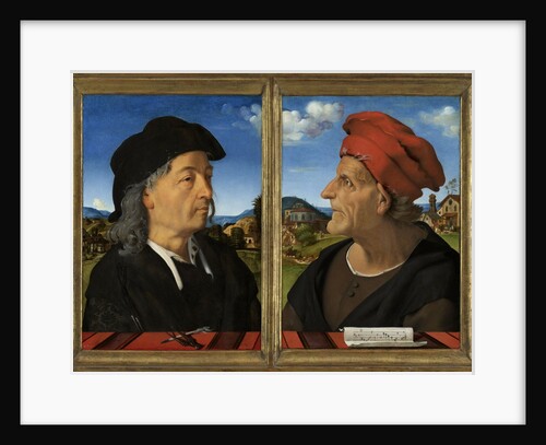 Portraits of Giuliano and Francesco Giamberti da Sangallo, 1482-5 by Piero di Cosimo