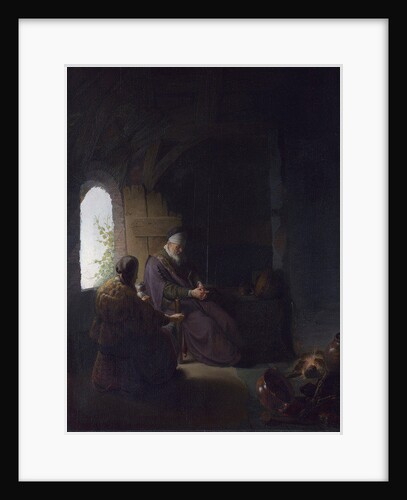 Anna and the Blind Tobit, c.1630 by Rembrandt Harmensz. van Rijn