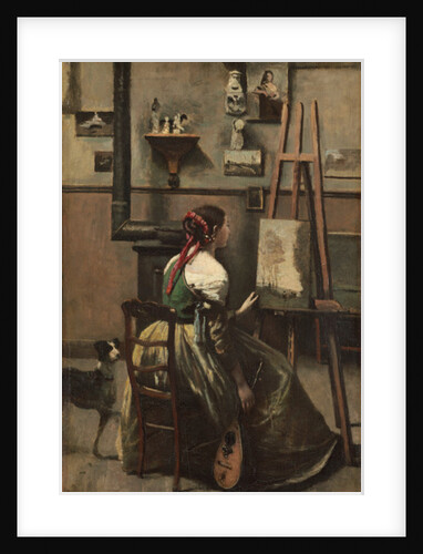 The Artist's Studio, c.1868 by Jean Baptiste Camille Corot