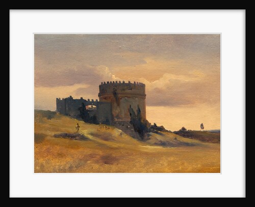 The Tomb of Cecaelia Metella, c.1830 by Francois Antoine Leon Fleury