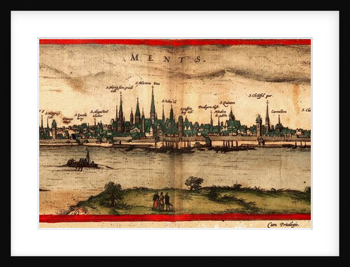 View of Mainz, 1572 by Georg and Hogenberg Franz Braun