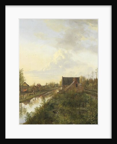 The Canal at Graveland, 1818 by Pieter Gerardus van Os