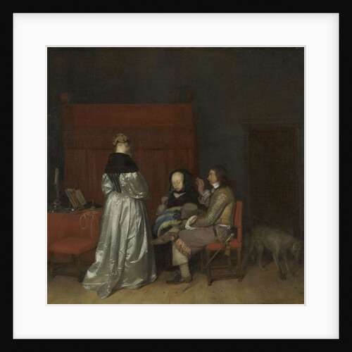 Gallant Conversation, also known as ‘The Paternal Admonition’, c.1654 by Gerard ter Borch or Terborch