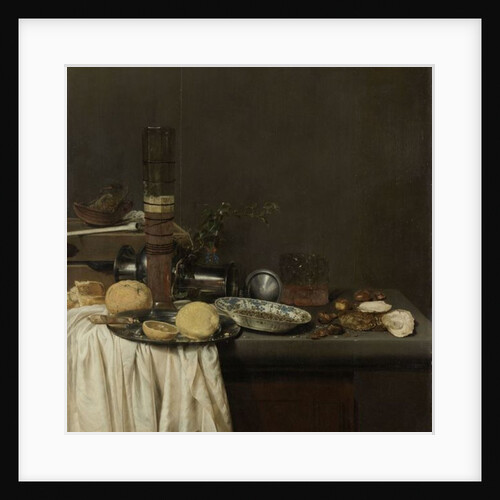 Still Life with a Tall Beer Glass, 1647 by Jan Jansz. van de Velde