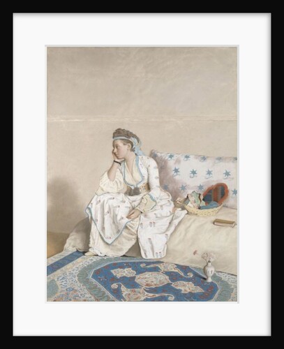 Portrait of Marie Fargues, wife of the artist in Turkish costume, 1756-58 by Jean-Etienne Liotard