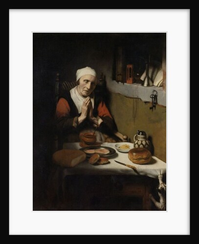 Old Woman Saying Grace, known as ‘The Prayer without End’, c.1656 by Nicolaes Maes