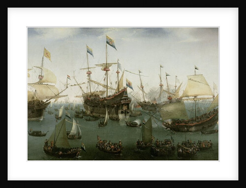 The Return to Amsterdam of the Second Expedition to the East Indies, 1599 by Hendrick Cornelisz Vroom