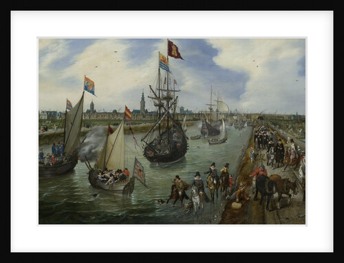 The Departure of a Dignitary from Middelburg, 1615 by Adriaen Pietersz. van de Venne