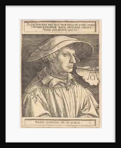 Self-Portrait, 1530 by Heinrich Aldegrever