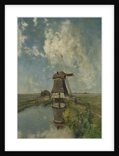 A Windmill on a Polder Waterway, known as In the Month of July, c.1889 by Paul Joseph Constantin Gabriel