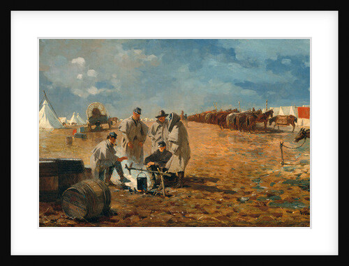 Rainy Day in Camp, 1871 by Winslow Homer