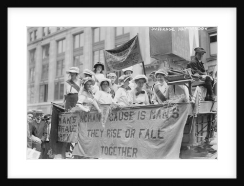 Suffrage Hay wagon, USA c.1910-5 by Anonymous