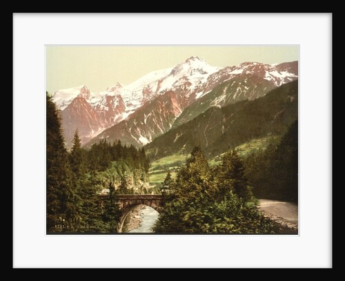 St. Marie bridge, Chamonix Valley in France, c.1890-c.1900 by Anonymous