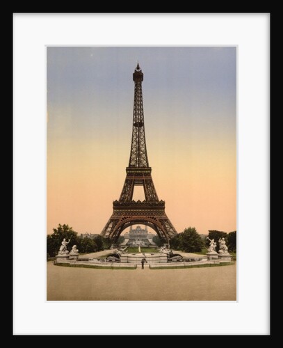Eiffel Tower, full-view, looking toward the Palais du Trocadéro, Paris, France, c.1890-c.1900 by Anonymous