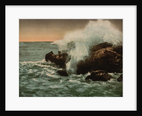 Surf view, Ventimiglia, Riviera, c.1890-1900 by Anonymous