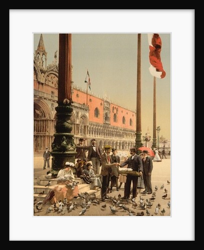 The Doges' Palace and the Columns of St. Mark's, Venice, Italy, c.1890-c.1900 by Anonymous