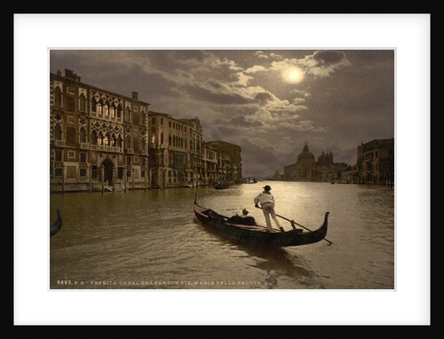 Grand Canal by moonlight, Venice, Italy, c.1890-c.1900 by Anonymous