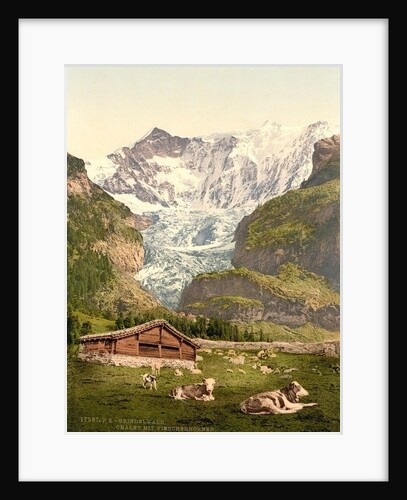 Grindelwald, chalet and Vischerhorn, Bernese Oberland, Switzerland, c.1890-c.1900 by Anonymous