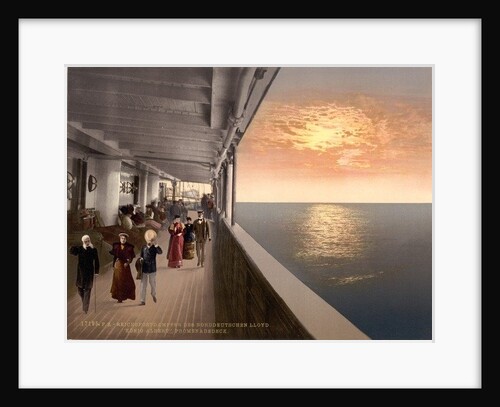 Konig Albert, Promenade Deck, North German Lloyd, Royal Mail Steamers, c.1890-c.1900 by Anonymous