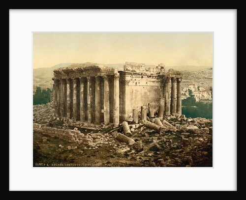 Temple of Bacchus, Baalbek, c.1880-1900 by Detroit Publishing Co.