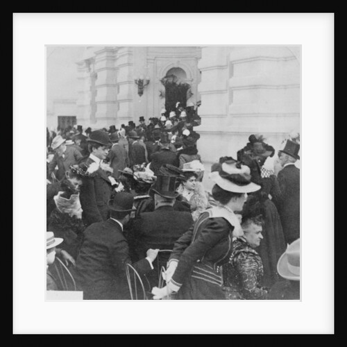 The crowd at opening of the U.S. Building at the Paris Exposition, 1900 by Anonymous