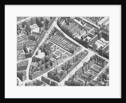 The Hotel de Conde as depicted on the 1739 Turgot map of Paris by Anonymous