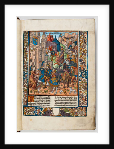 The printer Verard presents his book to Charles VIII of France, 1492 by Master of Jacques de Besancon