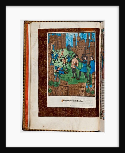 Street fighting in Jerusalem, 1st century AD by French School