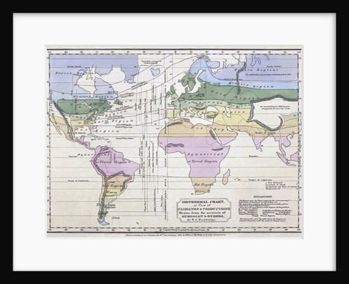 Isothermal Chart, or, View of Climates and Productions by William C. (1794-1845) Woodbridge