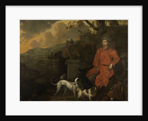 Portrait of Philippus Baldaeus and Gerrit Mossopotam, 1668 by Johan de la Rocquette