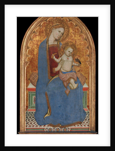 Virgin and Child Playing with a Goldfinch and Holding a Sheaf of Millet, 1379 by Cecco di Pietro