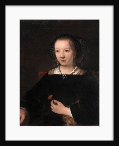 Young Woman with a Carnation, 1656 by Willem Drost