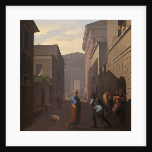 Simo and his former slave Sosia, 1803 by Nicolai Abraham Abildgaard