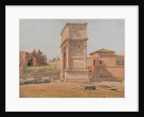The Arch of Titus in Rome, 1839 by Carl-Christian-Constantin Hansen