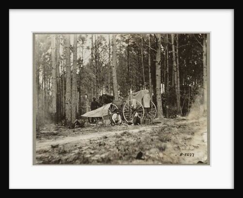 Brady's photo outfit in front of Petersburg, Virginia 1864 by Mathew & studio Brady