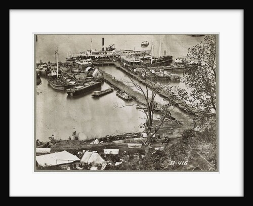 Landing supplies on the James River, Virginia, 1865 by Mathew & studio Brady
