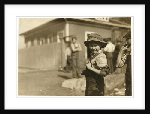 Ten year old Charlie Foster, unable to read, with a steady job at Merrimack Mills, Huntsville, Alabama, 1913 by Lewis Wickes Hine